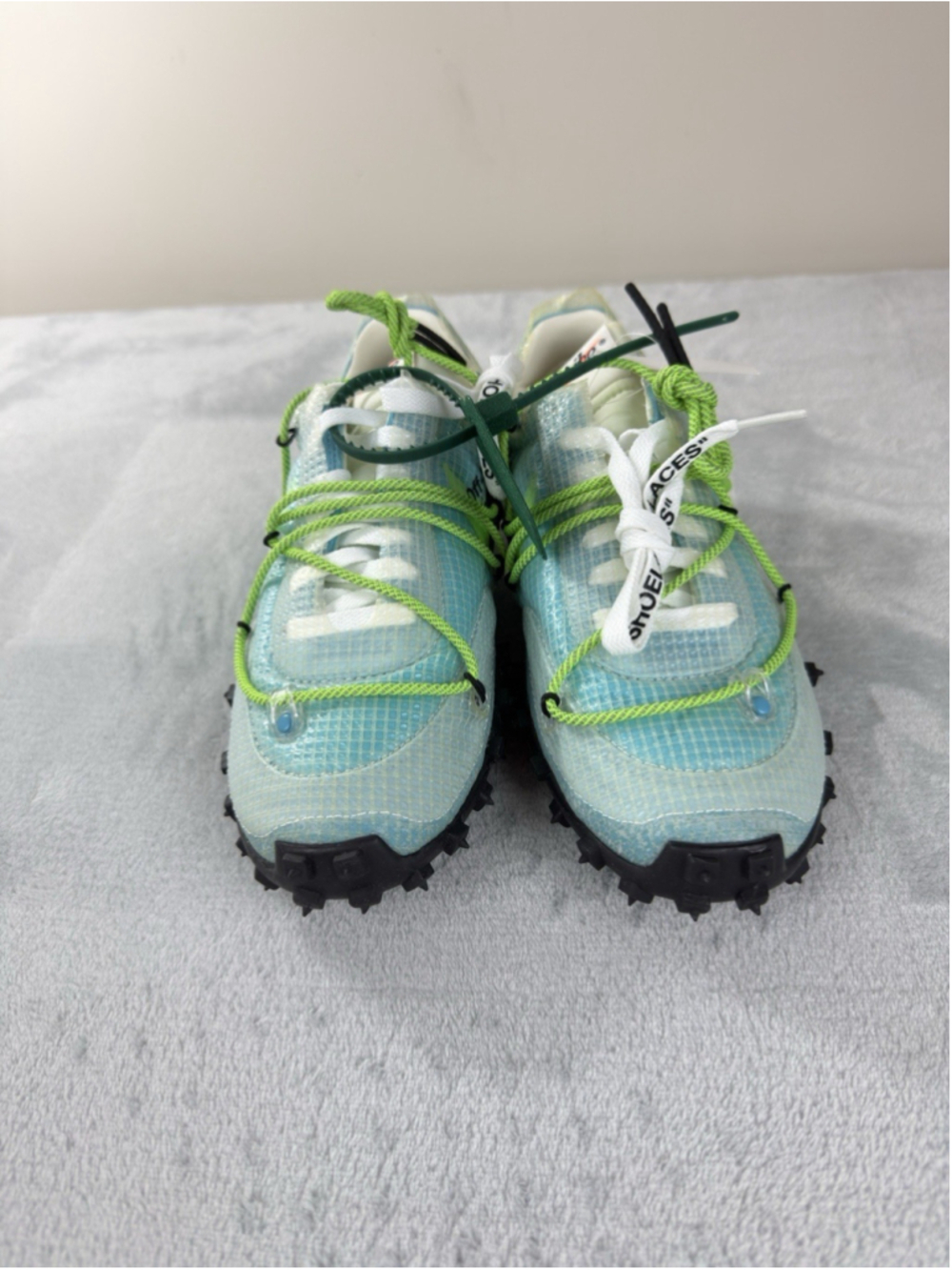 Nike x Off-White Waffle Racer Vivid Sky 2019 DS Size 8 W / 6.5 M Authentic - Picture 8 of 15